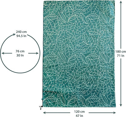 Plant Covers Freeze Protection 47"x71" in 2 Pack | Green Winter Frost Blankets for Outdoor Plants |