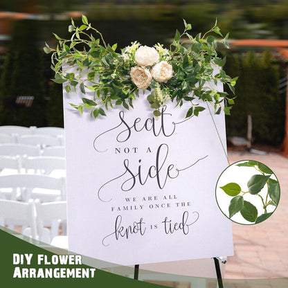 Eucalyptus Stems 32"Fake Plants Eucalyptus Greenery For Vase Artificial Plants Indoor Bay Leaves