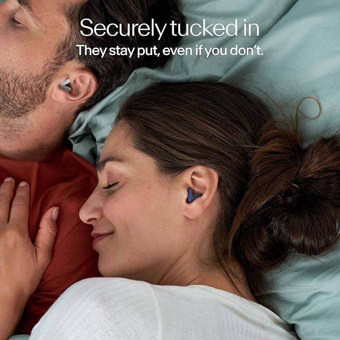 Alpine Silence Earplugs for Sleep, Focus & Travel - V-Shape Fit & Soft Oval Tips – 4 Sizes XS/S/M/L