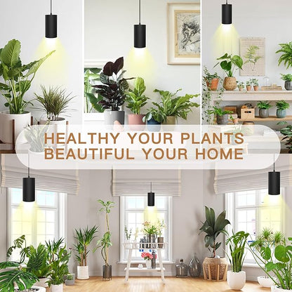 STERREN Hanging Grow Lights,Plug in Pendant Light for Indoor Plants,Full Spectrum Plant Light with