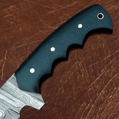 Poshland REG-166 Custom Handmade Damascus Steel kukri Knife - Perfect Grip G10 Handle
