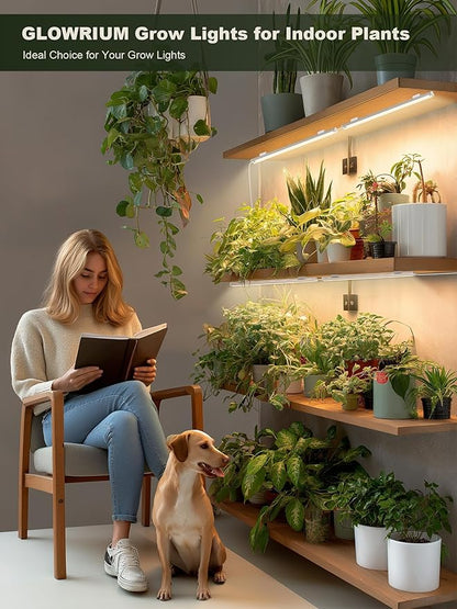 GLOWRIUM Smart Grow Lights for Indoor Plants with APP, 15" Full Spectrum Grow Light Strips, G6