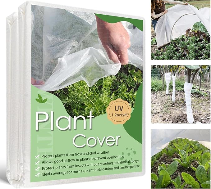 Plant Covers Freeze Protection, 10'x 30' Frost Cloth for Outdoor Plants, Winter Plant Cover for