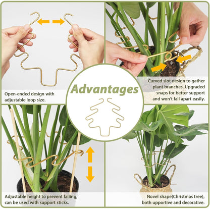 PRETTY JOLLY 5PCS Iron Monstera Plant Support Stakes Premium Plant Stand for Indoor & Outdoor