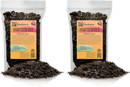 Premium Coco Coir and Perlite Potting Mix, Soil for Maximum Plant Growth, Perfect for Indoor and