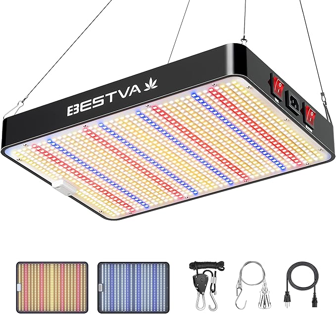 BESTVA DC2000 Led Grow Light with High Yield Diodes Full Spectrum LED Grow Lights for Indoor Plants