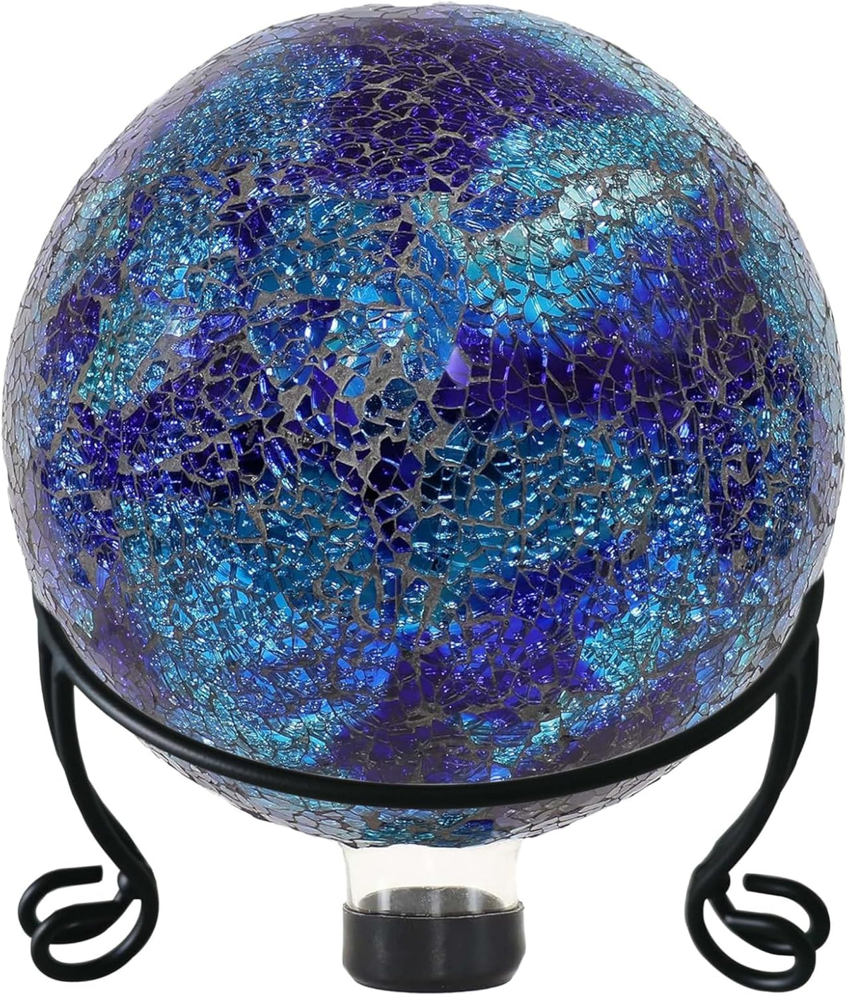 2 Pack Metal Gazing Ball Stand for 10 or 12 Inch Outdoor Garden Gazing Globes,Metal Display Stand