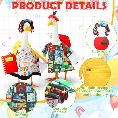 Abbylike Porch Goose Outfits Porch Yard Goose Outfits Clothes Costume Fits Large 23'' Cement for