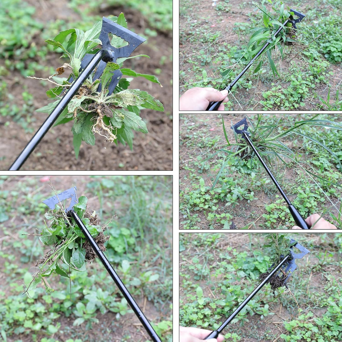 Weed Removal Tool, 2025 New Garden Weeding Tools Manganese Steel Hand Weeder Tool with Handle, 5