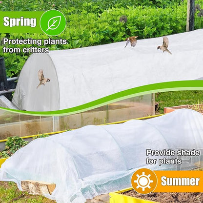 Alphatool Plant Covers Freeze Protection - 10 ft x 50 ft Frost Cloths Blankets for Outdoor Plants