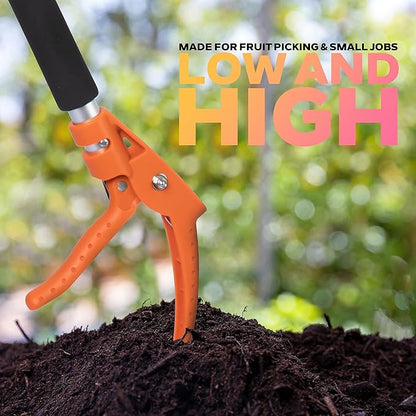 KSEIBI 143010 Long Reach 3.5 ft (1.0m) Cut & Hold Bypass Pruner - Lightweight Aluminum