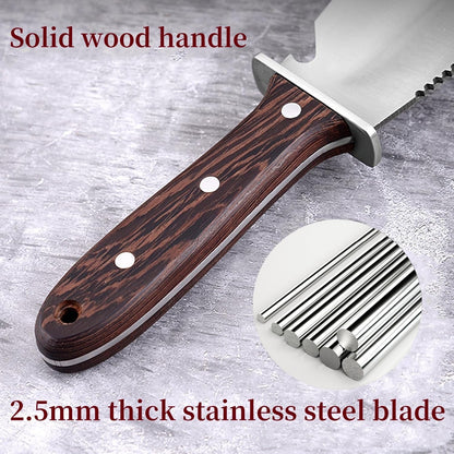 Hori Hori Garden Knife, Garden Tools with Sheath for Weeding,Planting,Digging, Stainless Steel