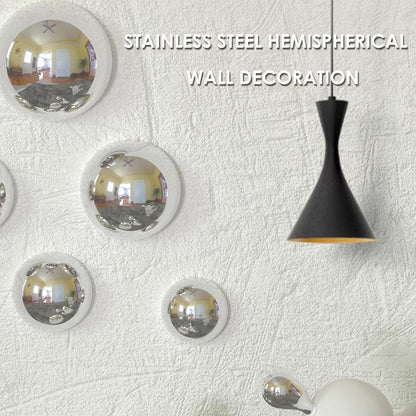 6pcs Hollow Hemisphere Ball Gazing Ball Half for Outdoor Decoration Shopping Mall Decor Wall