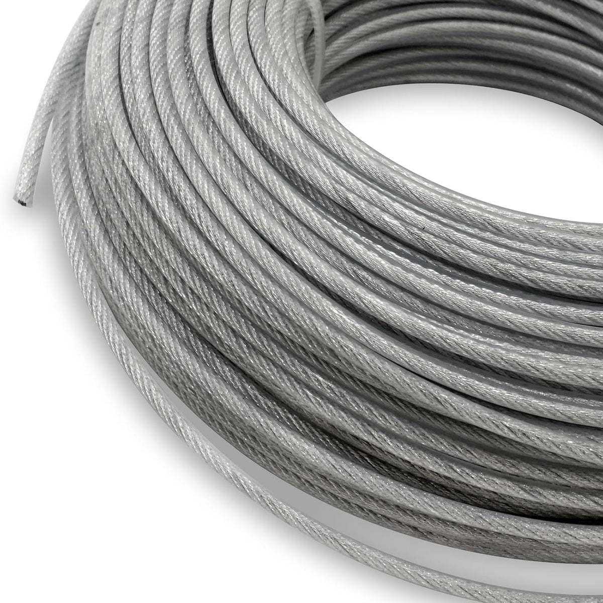 Grass Trimmer Line Nylon Steel 0.095'' 164ft/50m Round String Trimmer Spool Replacement, Steel