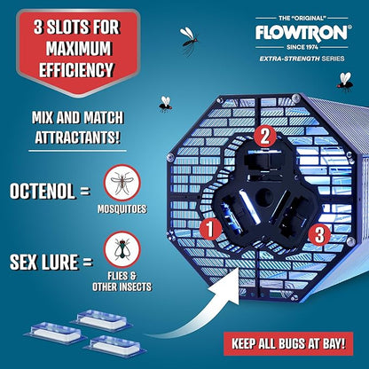 Flowtron Indoor/Outdoor Fly Control, 2000 sq.ft Indoor & 2 Acre Outdoor Insect Control with Dual
