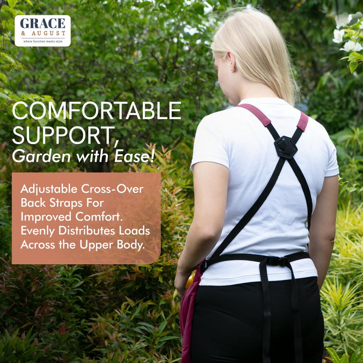 Gardening Apron with Harvest Pouch - 7 Pocket Garden Gift for Women & Men