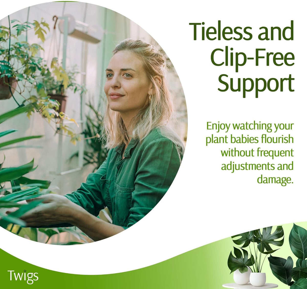 Stackable Plant Support Stakes, Stem Holder Structures for Indoor & Outdoor Use, Garden Accessories