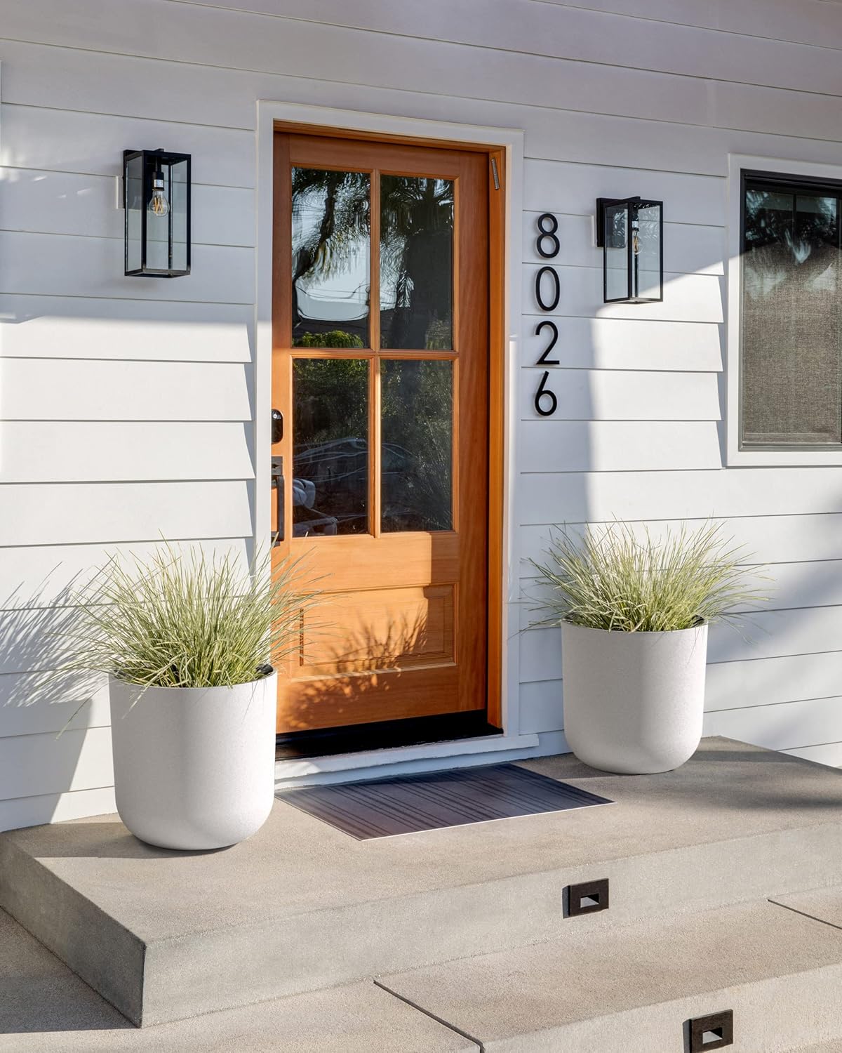 Veradek Mason Series Lima Planter - Round Planter for Indoor or Outdoor Porch/Garden | Made from