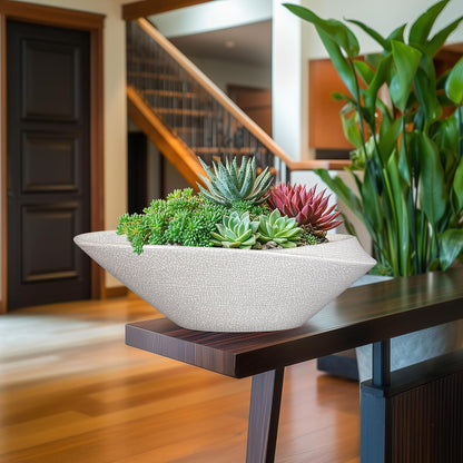 Bonsai Pots - 18 Inch Ceramic Plant Pot for Bonsai Tree, Modern Indoor & Outdoor Succulent Planter