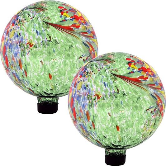 Sunnydaze 10-Inch Gazing Ball for Garden - Glass Gazing Globe for Outside - Garden Orb Yard Decor
