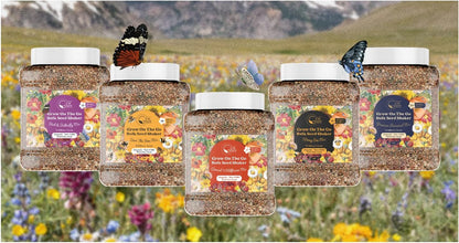 Bulk Wildflower Seed Mix – Honey Bee Wildflower Seed Mix 1 Pound Tub by GevaGrow | Bulk 300,000+