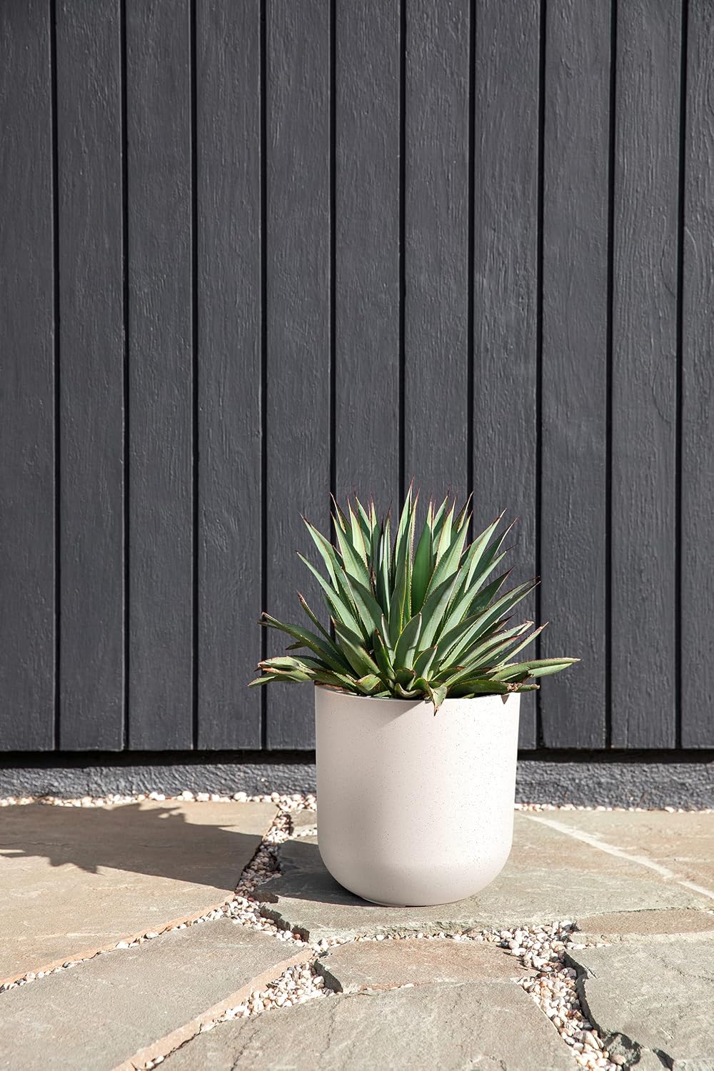 Veradek Mason Series Lima Planter - Round Planter for Indoor or Outdoor Porch/Garden | Made from