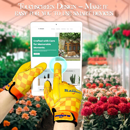 Leather-Gardening-Gloves for Women,Thorn-Proof Work-Gloves for Weeding,Digging,Planting,Pruning