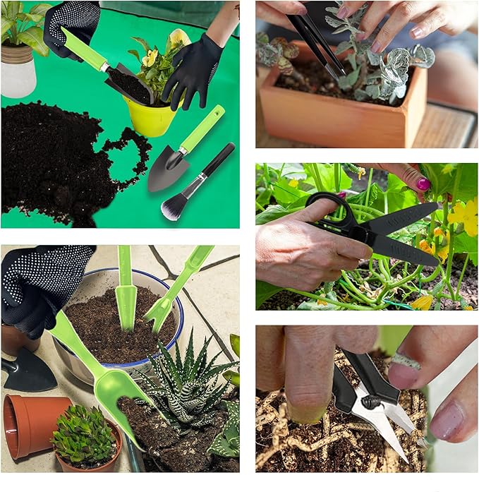 WNJ Plant Repotting Mat for Garden, 2 PCS Waterproof Potting Mats, Foldable Indoor Plant Mat