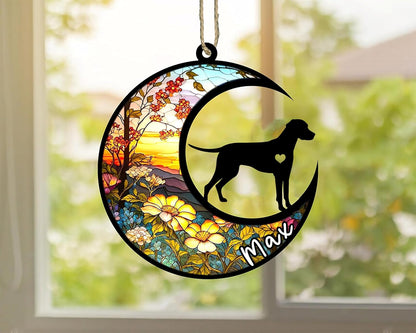 Personalized Dog Memorial, Custom Name Dalmatian Dog Christmas Ornament with Name, Custom Breeds