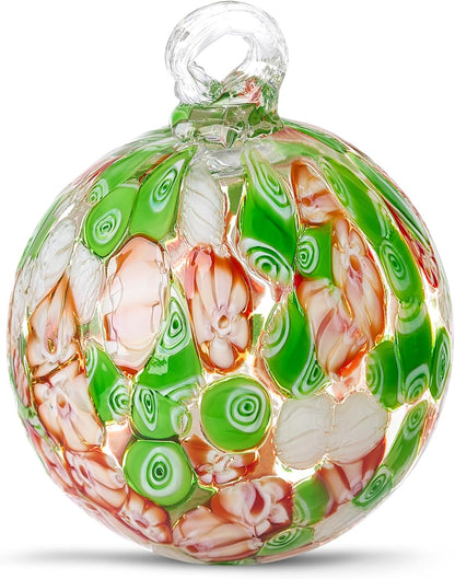 Hand Blown Glass Witch Ball,Glass Ornament Hanging Garden Gazing Ball Indoor Outdoor Home Décor. (3)