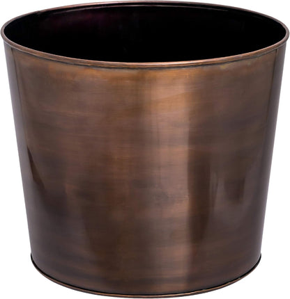 H Potter Large Tall Planter Pot Outdoor Indoor Copper Flower Decorative Weather Resistant Garden