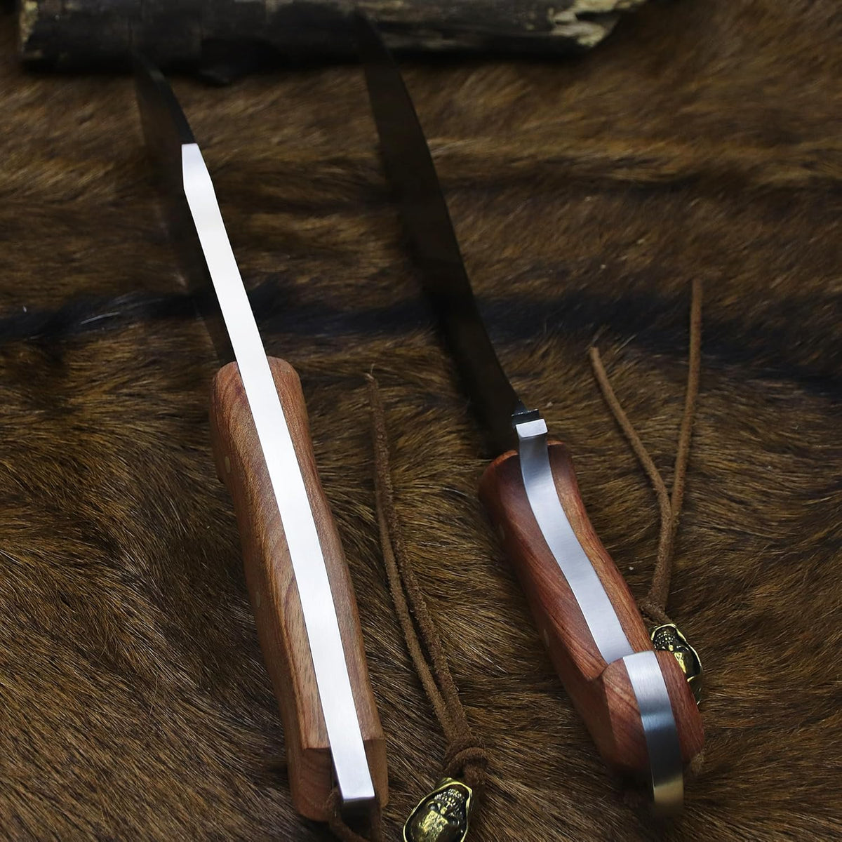 BA-KOR (Survivor III) 35.5CM (14.2 ") DC53 steel 10mm thickened full Tang fixed knife+ leather