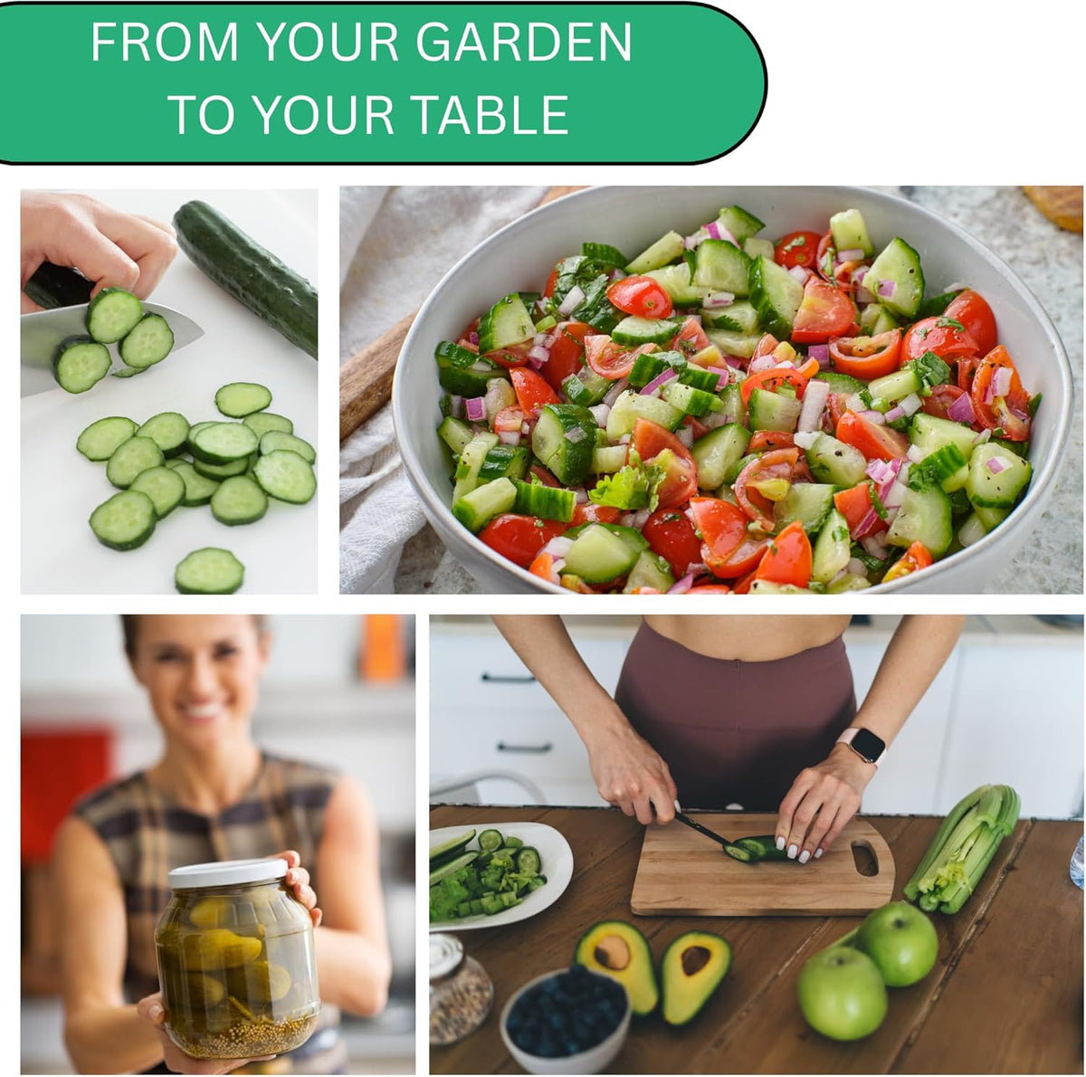 Woods Creek Seeds: National Pickling Cucumber Seeds for Planting - Over 90 Heirloom Cucumber Seed