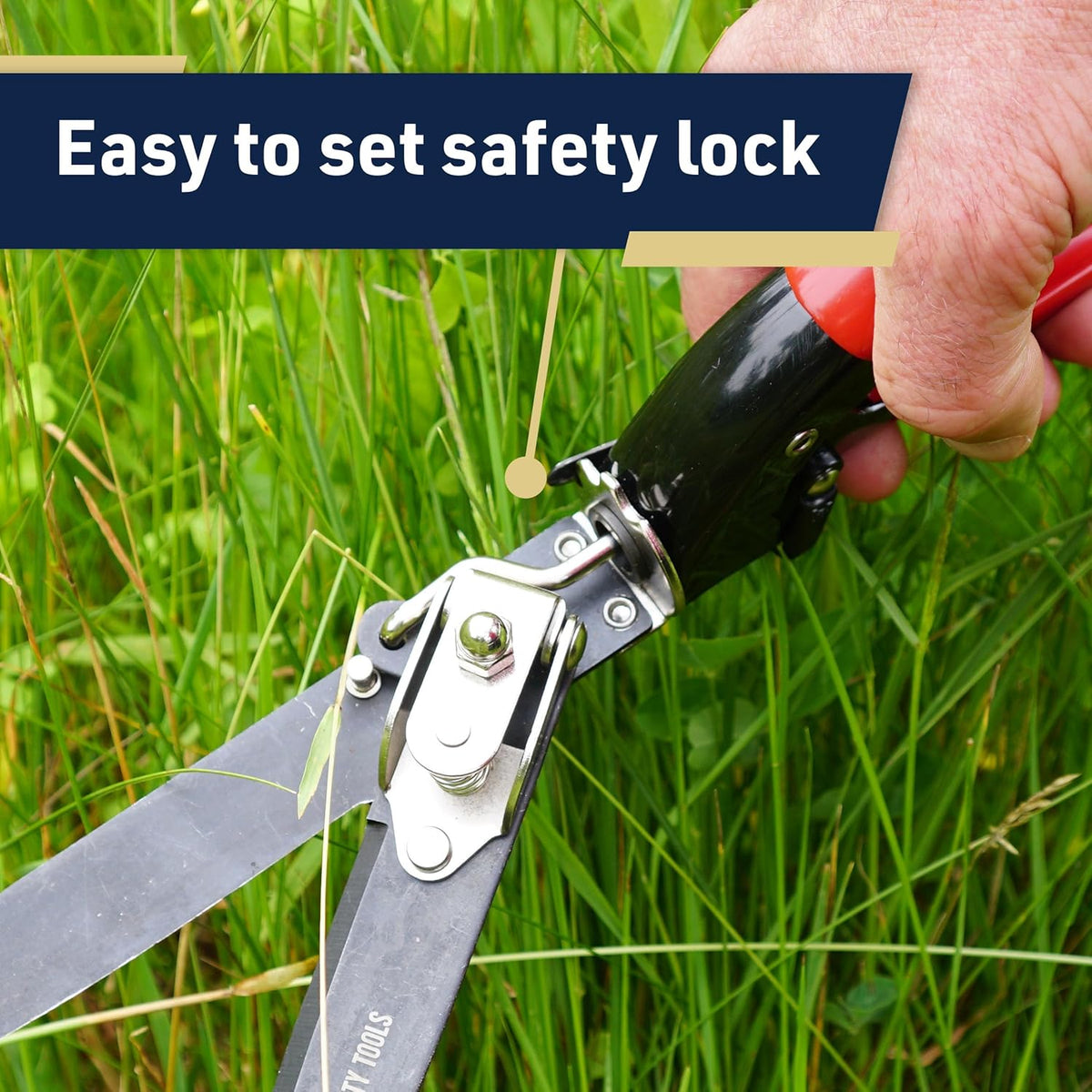 Grass Shears - Garden Clippers with Rotating Handle - Grass Cutter Edging Shears - Hedge Trimmer