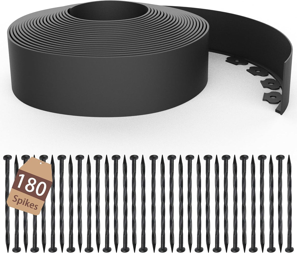 4 inch Tall Landscape Edging Kit 100FT Garden Edging with Spikes for Lawn Edging and Flower Beds