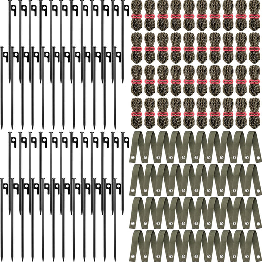 Suzile 120 Pcs Tree Stake Kit, Heavy Duty Tree Staking and Supports for Leaning Trees Include 11.