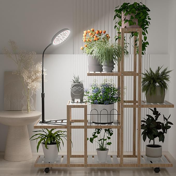 Super-Bright Grow Light 100W, 6000K 216LEDs White Full Spectrum Plant Growing Lamp for Home Office