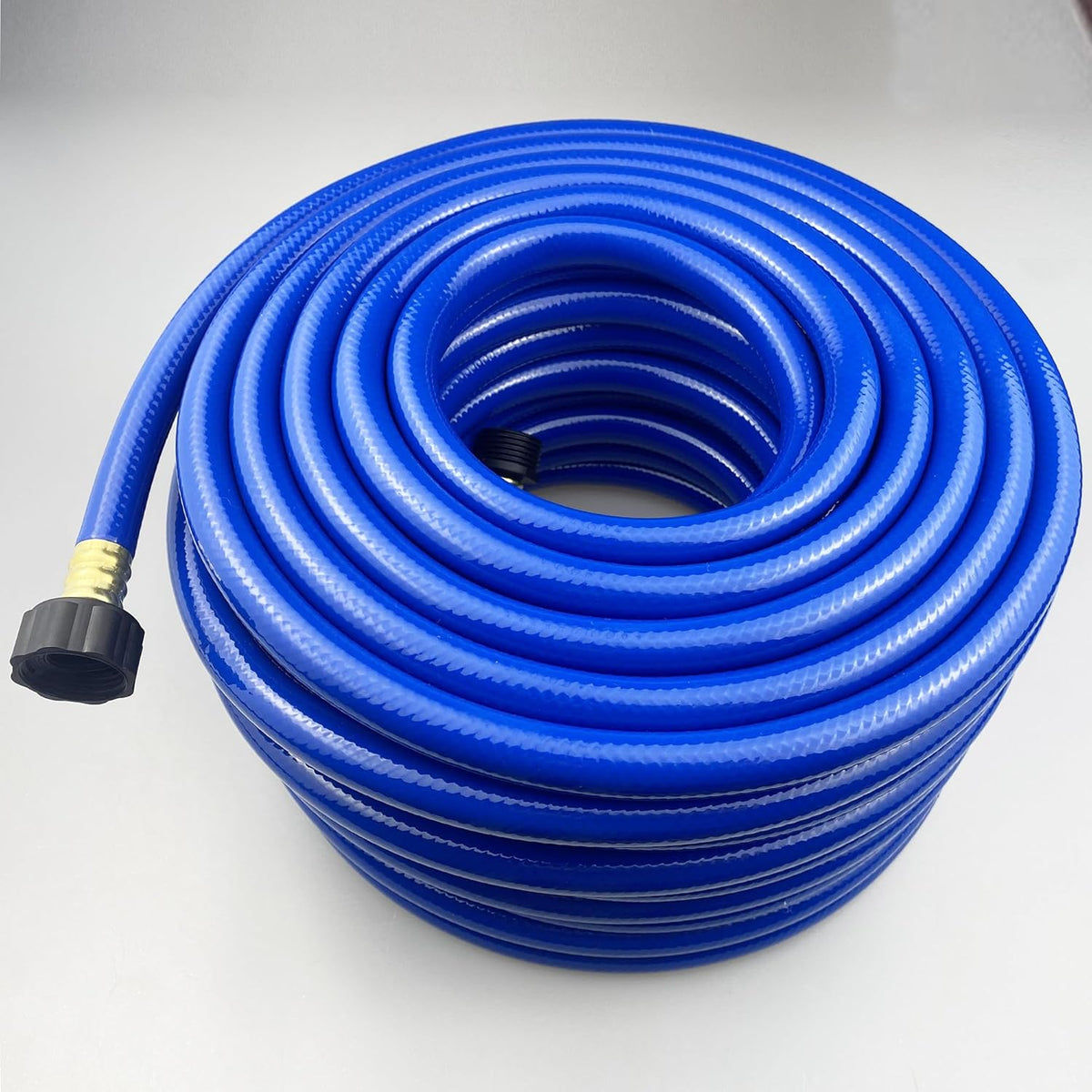 PVC Garden Hose 1/2 Inch, Flexible Water Hose with Male and Female Fittings, No Leaking, Heavy