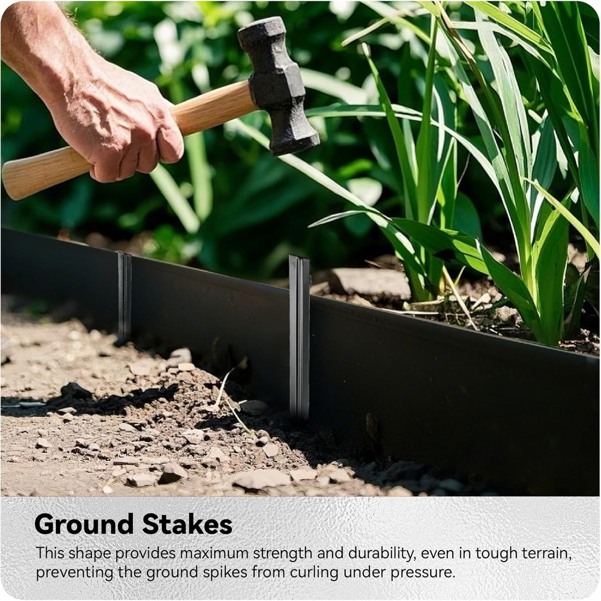Worth Galvanized Steel Landscape Edging 4.5" x25' Metal Garden Edging Roll Flexible Bender Border
