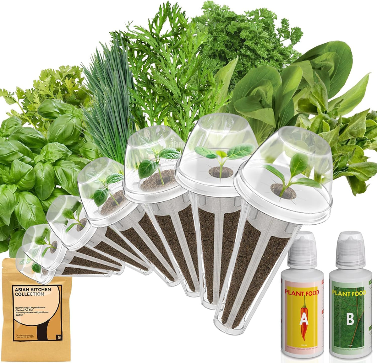 inbloom Herb Seed Pods Kit for AeroGarden, 7-Pods with Basil, Cilantro, Parsley Seed Hydroponic