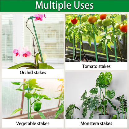 Extendable Plant Stakes, Length Scalable from 17.9IN to 42.3IN Plant Support Stake, Orchid Sticks