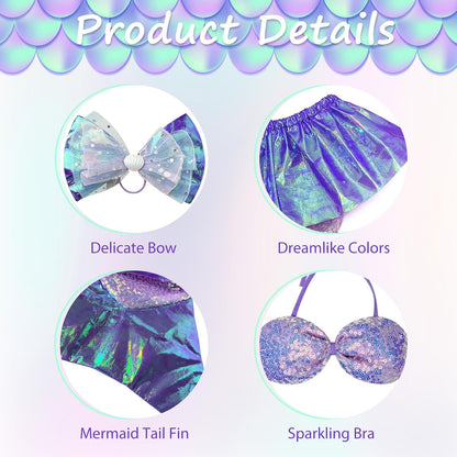 Mermaid Goose Outfit, 23-inch Halloween Porch Goose Outfit. Cute Goose Clothes for Cement Goose