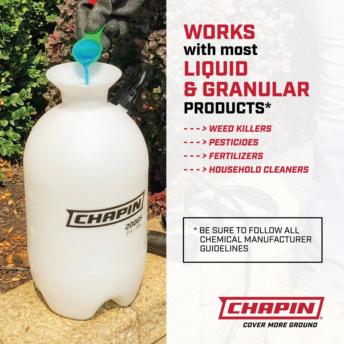 Chapin 2-Gallon Pump Sprayer, Reliable Spray for Daily Use, 2pk