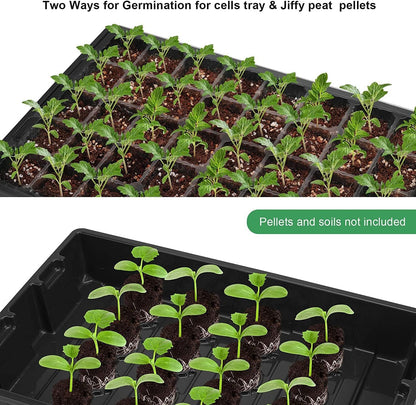 MIXC Seedling Trays Seed Starter Tray, 5-Pack Mini Propagator Plant Grow Kit Greenhouse with