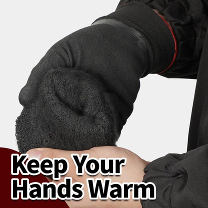 Schwer 2 Pairs Waterproof Winter Work Gloves, ANSI A2 Cut Resistant Freezer Gloves for Outdoor Cold