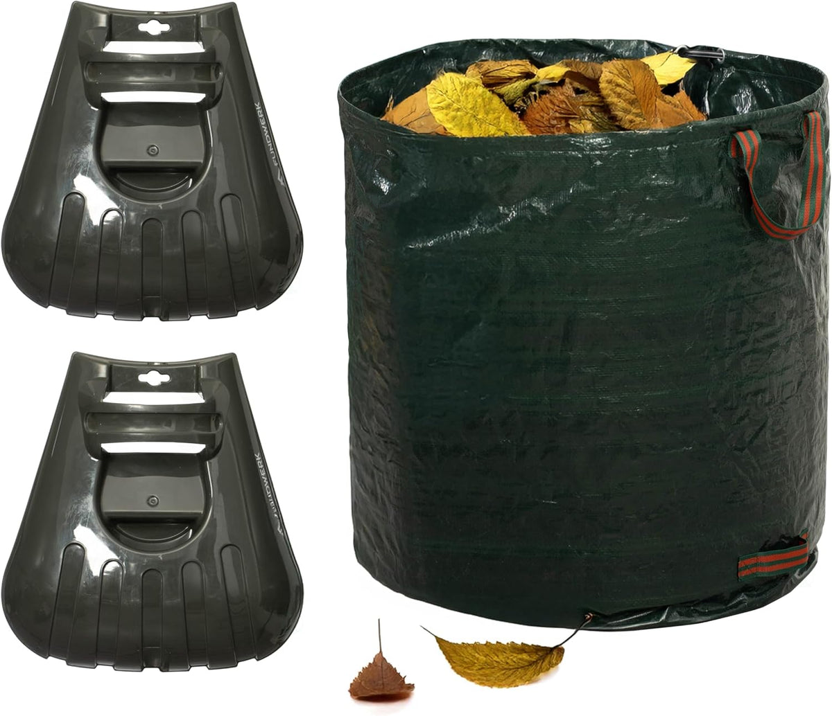 Gardenised 72-gallon Heavy-Duty Self-Standing Collapsible Leaf Bag with Handle and Sturdy Scoop for