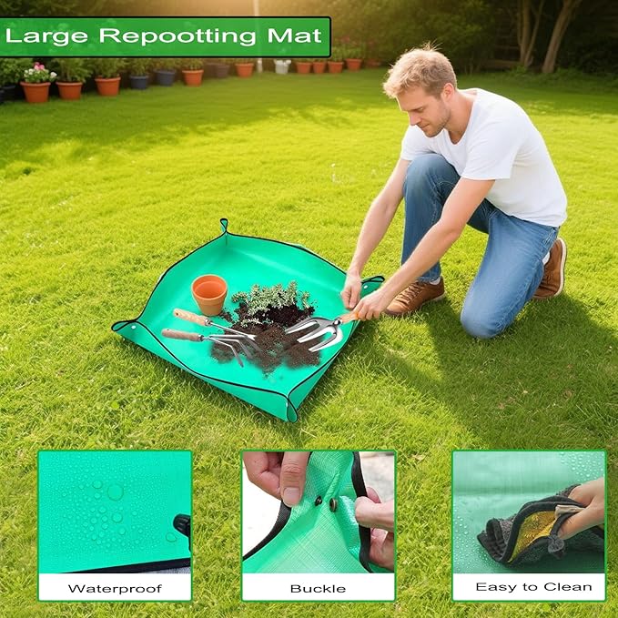 14 PCS Garden Tool Set with Soil Moisture Meter, Stainless Stell Heavy Duty Gardening Hand Tools