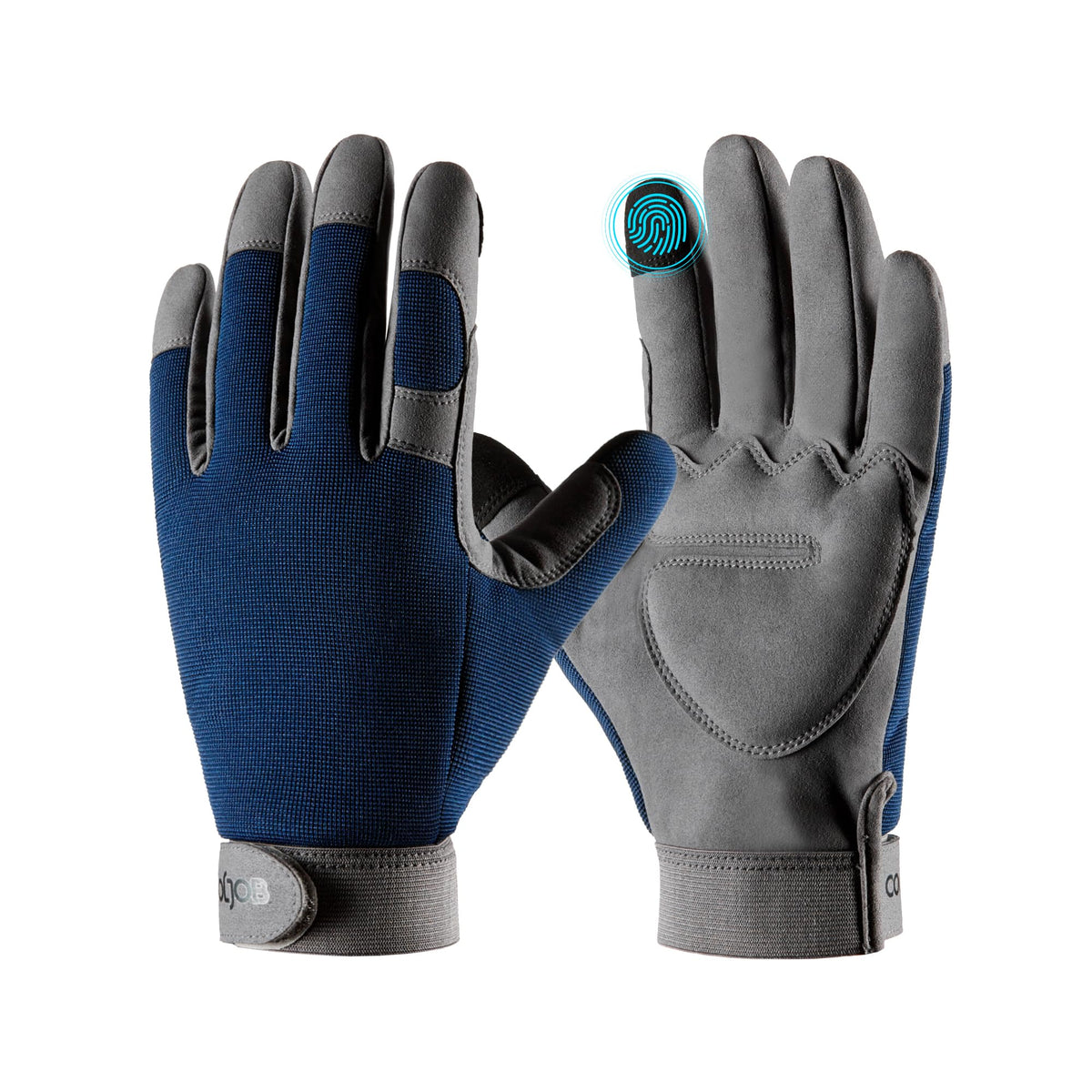 COOLJOB Thorn Proof Garden Gloves with Touchscreen Fingers for Men, Rose Pruning Work Gloves with