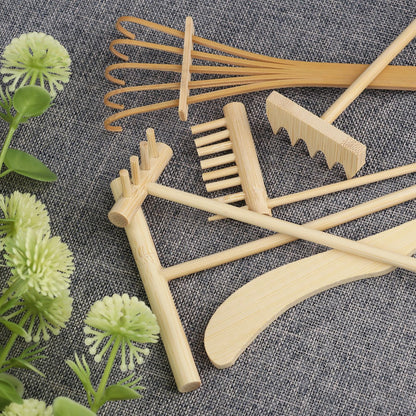 24 PCS DIY Sand Zen Garden Tools, Mini Zen Garden Rake Sets for Serenity and Spiritual Meditation