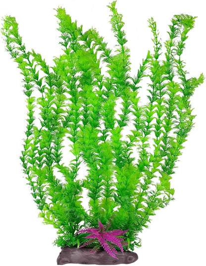 Hamiledyi Aquarium Plastic Plants Aquarium Decor Artificial Fish Tank Plants,Tall Fish Tank